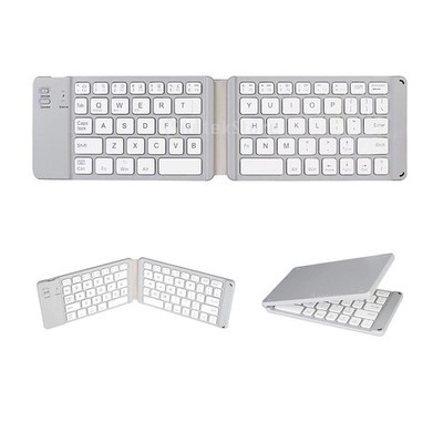 Faltbare Tastatur, Ultra Slim Mini BT Falttastatur - Grau