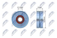 NTY Spannrolle, Keilrippenriemen RNK-NS-044 Passend FüR Nissan Renault