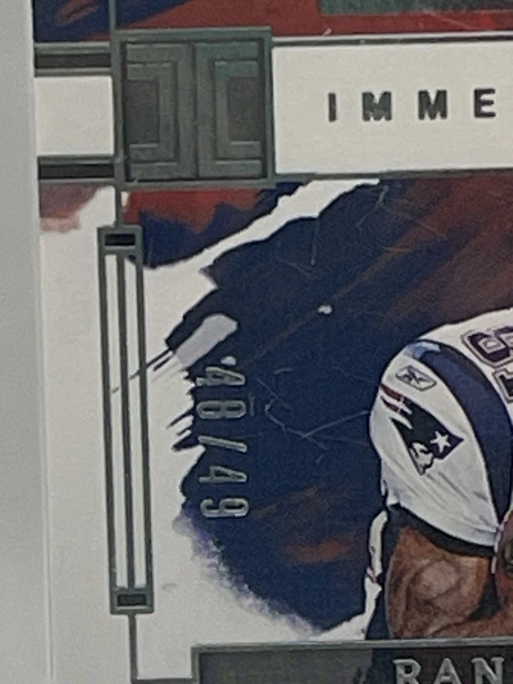 2024 Randy Moss Panini adesivos imensos impecáveis (remendo de 2 cores) /49 - Imagem 3 de 4