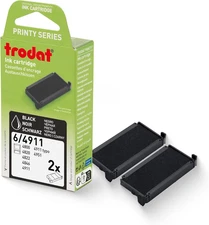 Replacement Pads, Printy 4911 Stamp, 2 Pack, Black