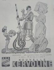 Publicité ancienne Kervoline Mécanique Auto Voiture l'illustration Art Déco