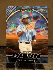 Tre Morgan 2025 Leaf Baseball Nation - A New Dawn Blue Crystals /3 (RC) Rays