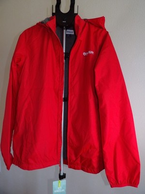 Magellan Outdoors Youth XL Red Windbreaker Jacket Removable Hood Lightweight