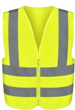 NEIKO High Visibility Safety Vest ANSI Class 2, 2 Pockets Large, Yellow