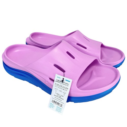 Hoka Ora Recovery Slide 3 (Size Men's 13) Sandals 'Cyclamen / Coastal Sky' - Picture 7 of 12