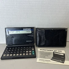 Vintage SelecTronics Word Finder WF-220 Dictionary / Thesaurus /
