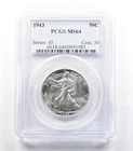1943 Walking Liberty Half Dollar MS64 PCGS *5635