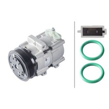 Klimakompressor 12 V Ø 127 mm HELLA Thermo-Expertise für u.a. FORD TRANSIT