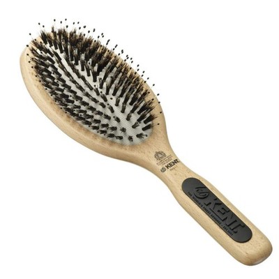 Kent Brushes PF01 Large Cushion Smoothing Hairbrush - Beechwood & Bristle Mix