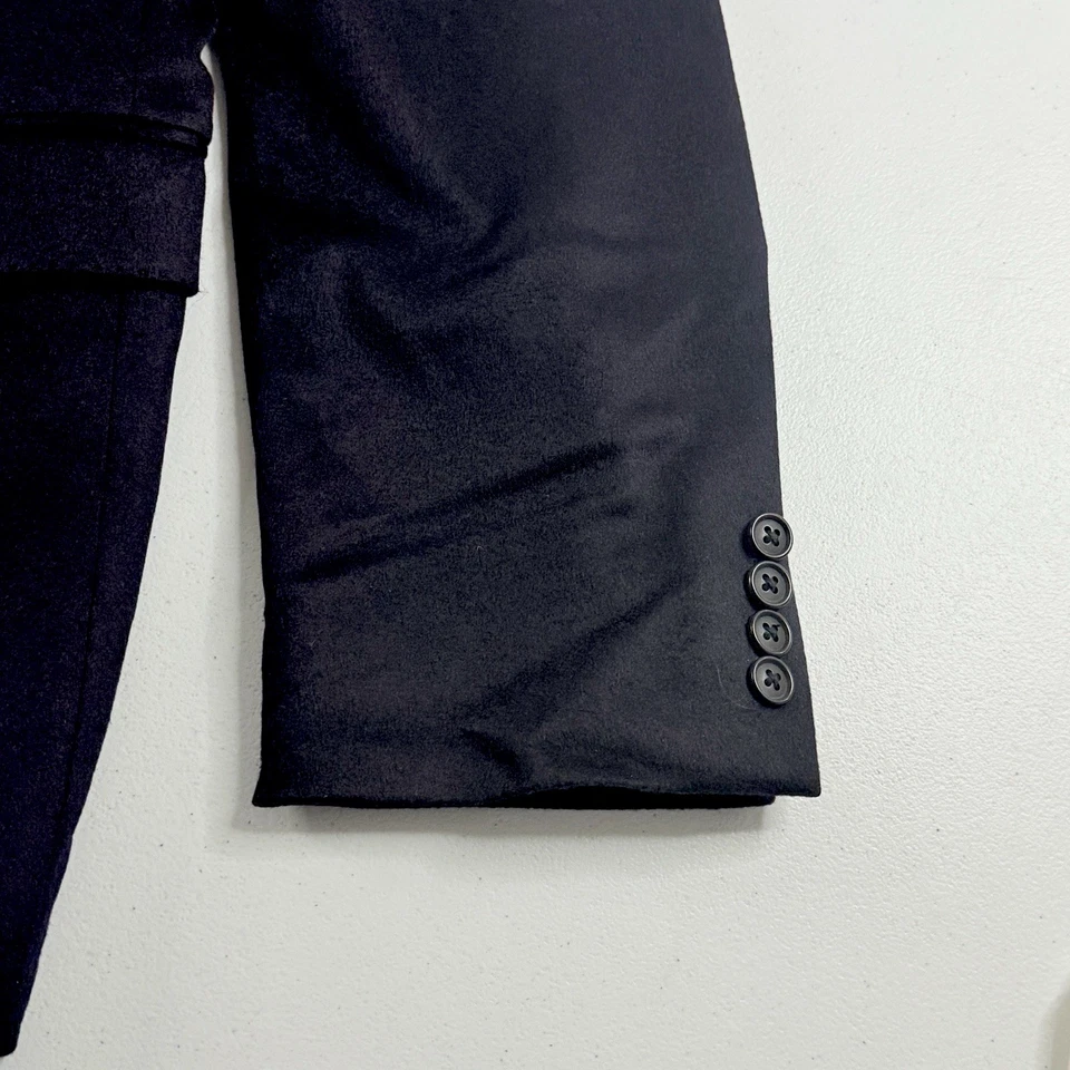 Blazer Saks Fifth Avenue para Hombres 48R 100% Cachemira Negro Abrigo Deportivo Chaqueta Calce Ajustado Foto 4 de 4