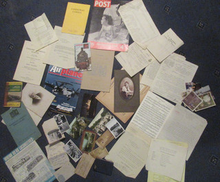 job lot of mixed misc ephemera photos postcards etc (M)