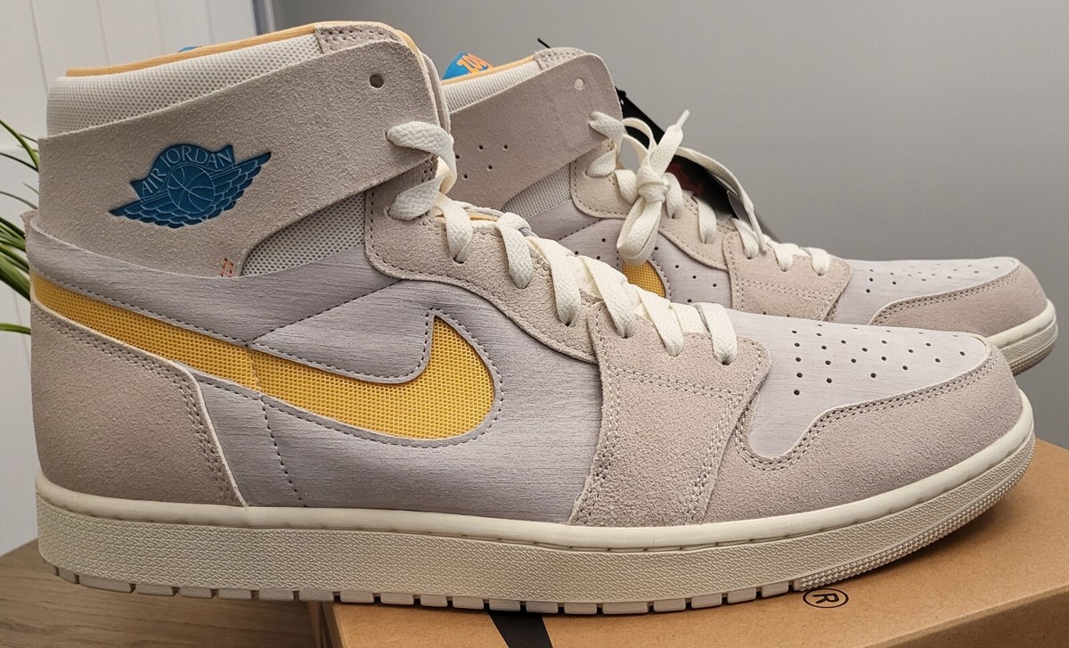 Nike Air Jordan Zoom CMFT Cream Orange Turquoise Size 15