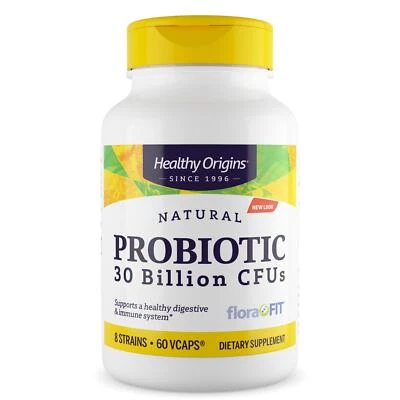 Healthy Origins Probiotic 30 Billion CFUs 60 Veg Capsules, Digestive Health, Gut