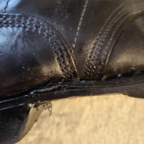 Vtg Corcoran Military 10" Black Leather Combat Boots Lace Up Mens Size 10 READ - Picture 18 of 18