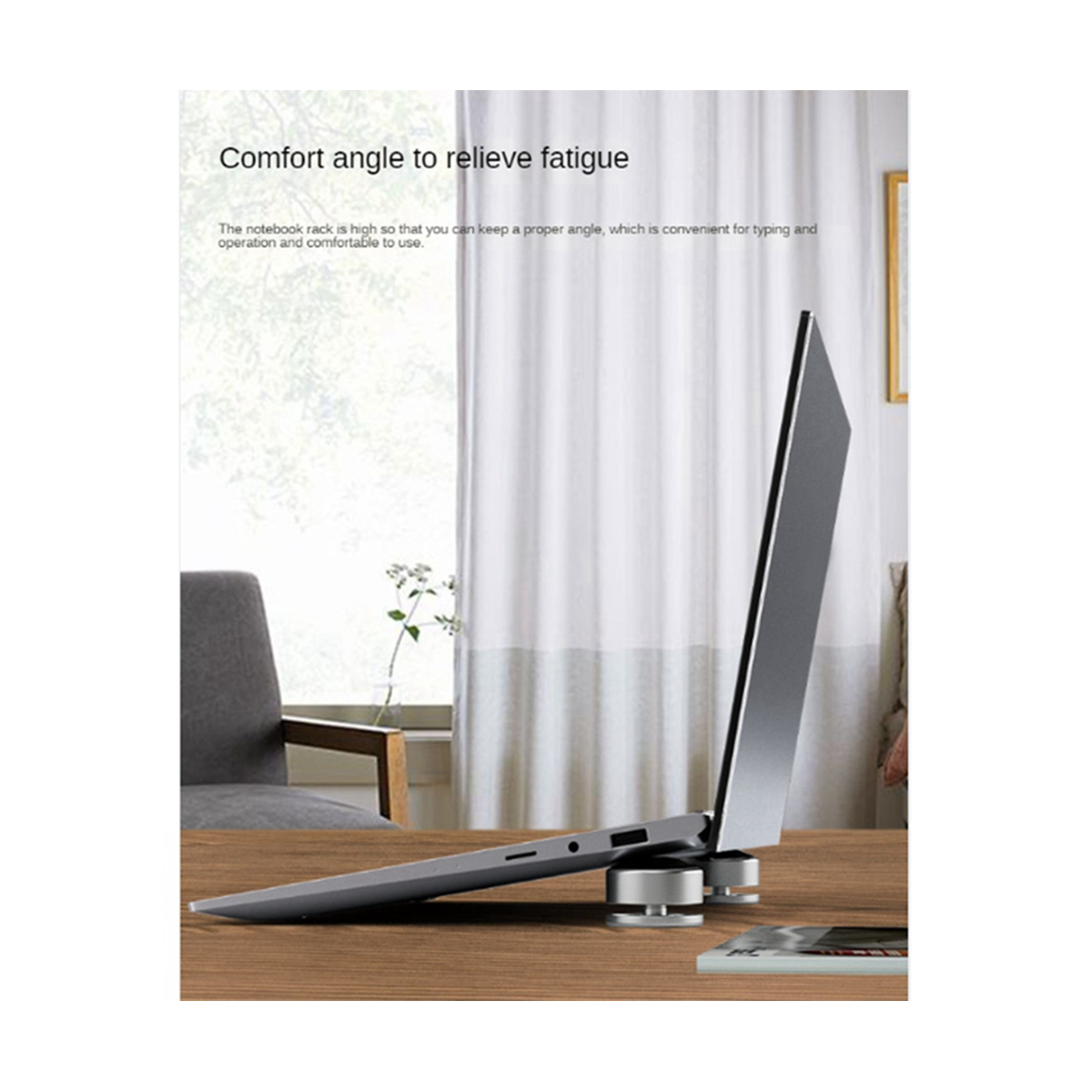 1 Pair Laptop Stand Portable Keyboard Heighten Support Foot Pad