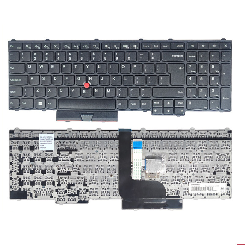 Touche De Clavier De Remplacement Pour Lenovo Thinkpad P50, P70, P71 - Modèles P Series