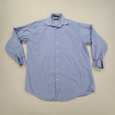Nautica Shirt Mens 15 1/2 Blue Button Up Long Sleeve Outdoors 32/33 Mens