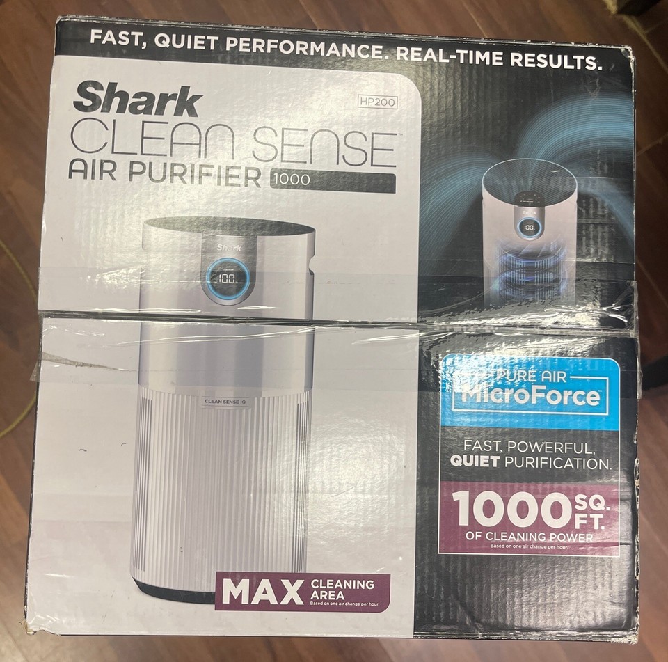 Shark CLEAN SENSE Air Purifier 1000 NANOSEAL Air Purifier HP200 White