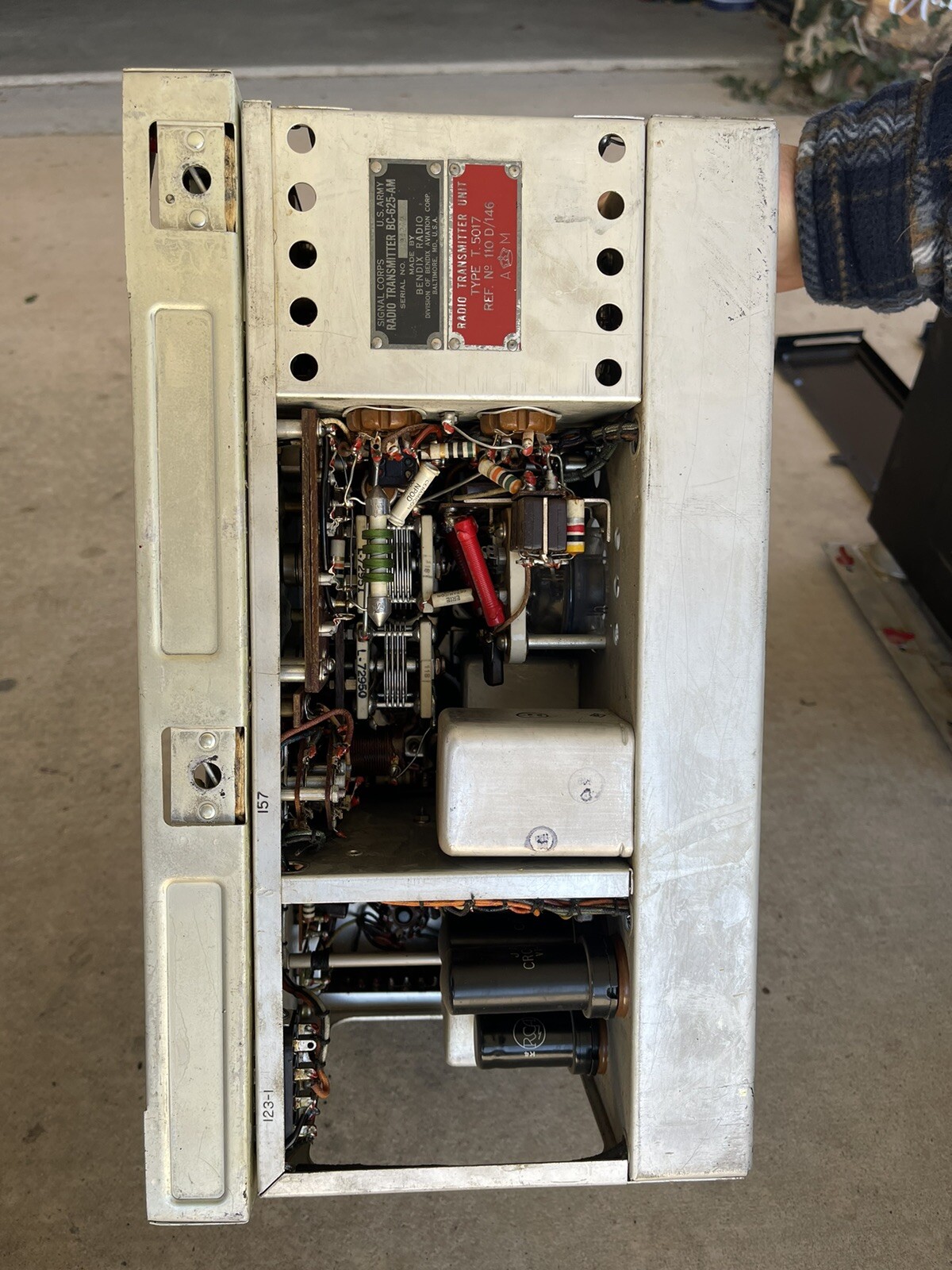 Vintage 1960s Bendix US Army tube radio reciever transmitter bc-624-c 625-am