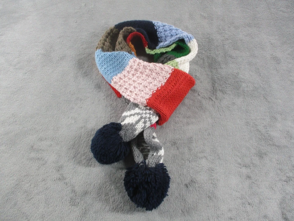 Bufanda Gap Tejida Vacaciones 2007 Arco Iris Rayas Lana Bufanda 88x8 Usada en Excelente Condición Foto 2 de 4