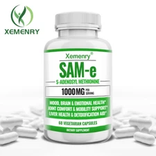 SAM-E Capsules 1000mg - Nervous System Joint Support, Bone Health Mood Support