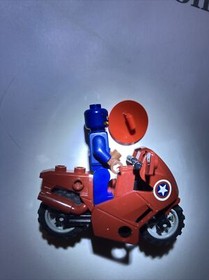 LEGO Captain America Dark Blue Suit Minifigure 6865 Marvel Avengers