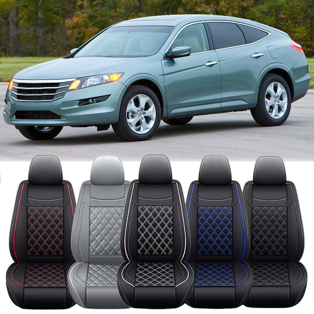 Car Seat Cover Luxury PU Leather Front Rear Cushion For Honda Crosstour 2012-15-image