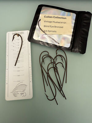 Vintage Mustad #151 Blind eye Hooks