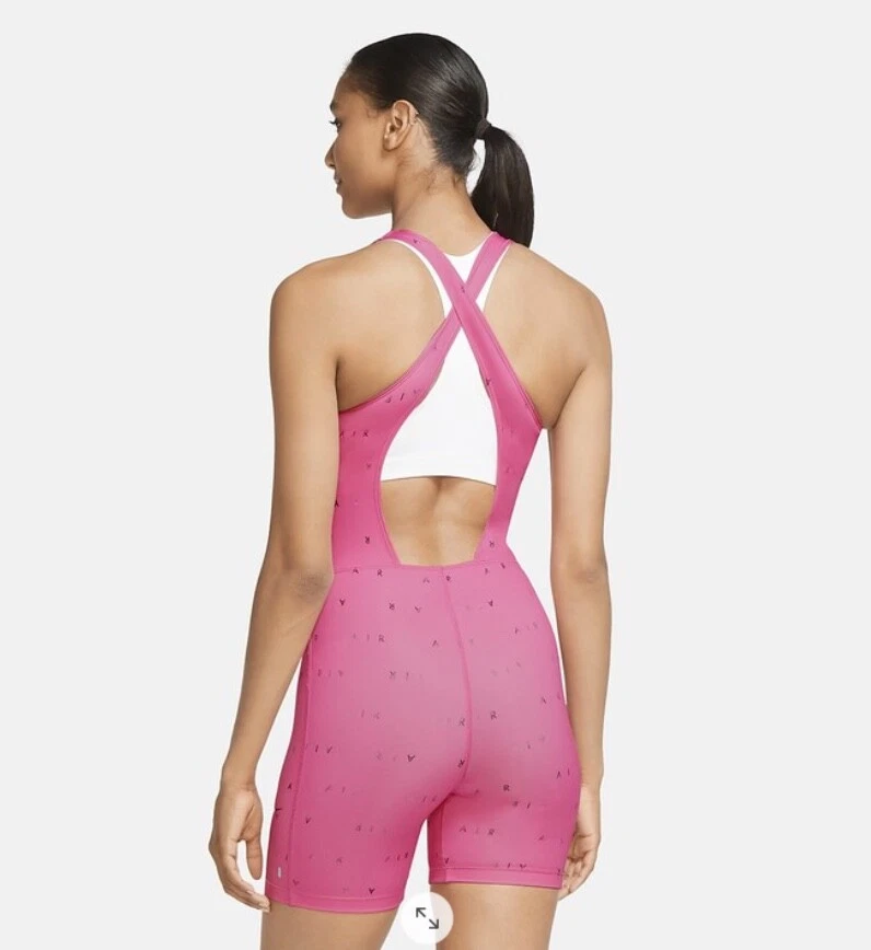 Nike Air Women's Printed Running Bodysuit Pink CU3081 684 Size MEDIUM $70 |  eBay
