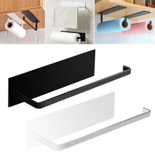 Under Cabinet Kitchen Roll Paper Holder Toilet Towel Towel Rack Self Adhesive