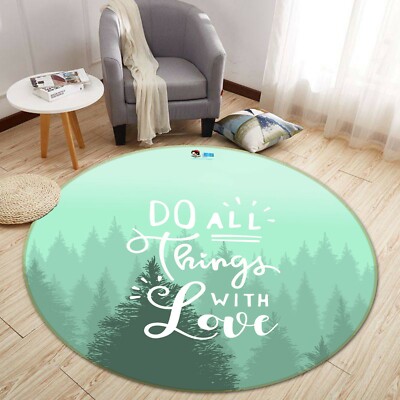 3D Forest Love Mist NAO9005 Game Rug Mat Elegant Photo Carpet Mat Fay