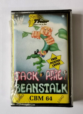 Commodore 64 SEALED Jack and the Beanstalk Spiel von Thor
