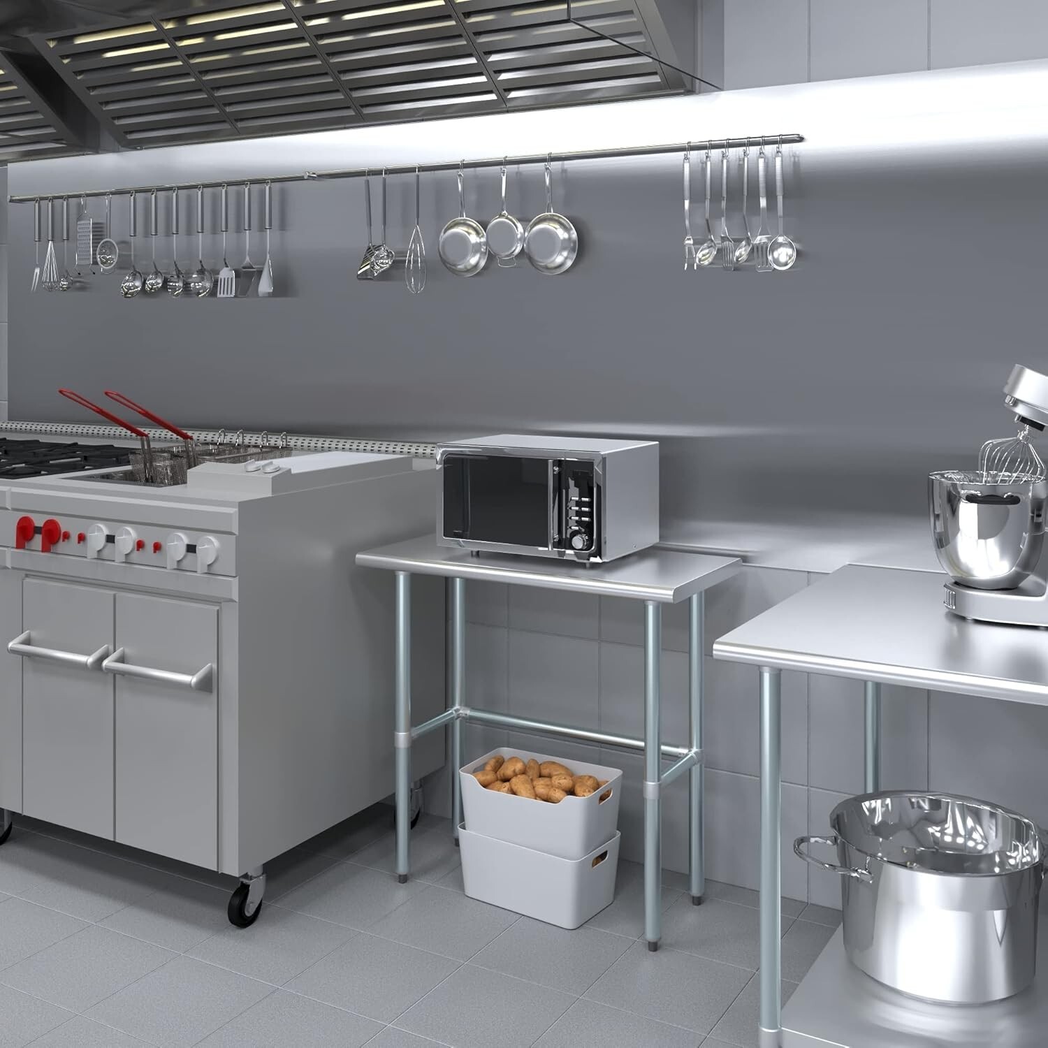 Stainless Steel Work Table 16&rdquo;x36&rdquo; Commercial Kitchen Equipment Food Prep Table