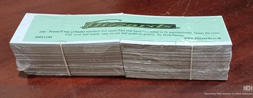 100 Guardhouse Cardboard Mylar 2x2 Coin Holder Flips for Penny Pennies Cent 19mm - 第 2/3 張圖片