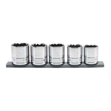 Husky 12 In. Drive Metric Large Socket Set 5-piece