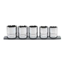 Husky 1/2 in. Drive Metric Large Socket Set (5-Piece)