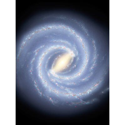 Weltraum NASA Milchstraße Galaxie Karte Sterne Illustration riesiges Wandbild Poster Druck