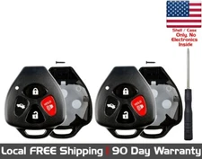 2x New Replacement Key Fob DIY SHELL / CASE For Select Toyota Vehicles