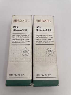 2X Biossance 100% Squalane Oil 0.40 oz / 12 mL Travel Size