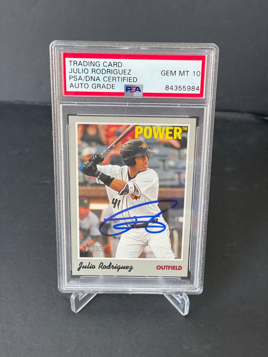 JULIO RODRIGUEZ 2019 TOPPS BOWMAN CHROME Auto 1st 直筆サインカード