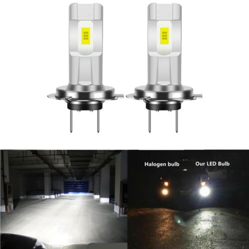 NEW H7 12V 100W Xenon White 6000k LED Car Headlight Lamp Globes Bulbs LED HID 2X - Picture 1 of 7