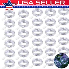 1-200X LED Fairy Lights Battery Operated Waterproof Copper Wire LED String Light