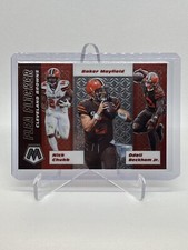 2020 Panini Mosaic - Flea Flicker Nick Chubb, Odell Beckham Jr., Baker Mayfield