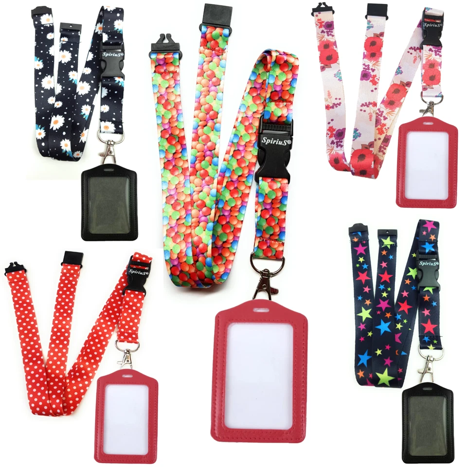 Spirius Original Lanyard Neck Strap with ID Card Badge Holder for phone key