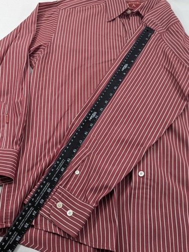 Antigua Mens Oklahoma Sooners OU Button Up Long Sleeve M Shirt Stripes Red - Picture 7 of 9