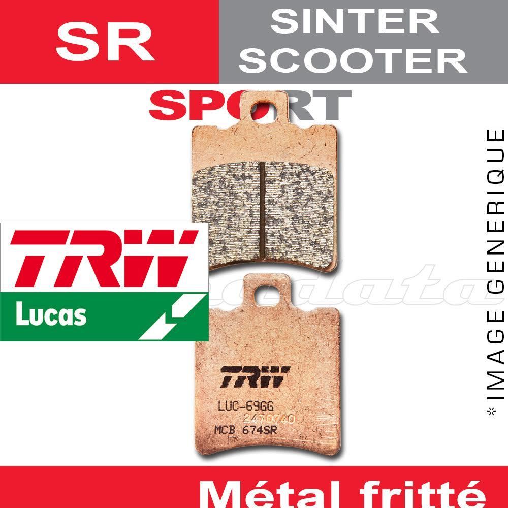 Plaquettes avant TRW Lucas MCB 535 SR anti bruit et usure pour Peugeot 100 Trekker Road