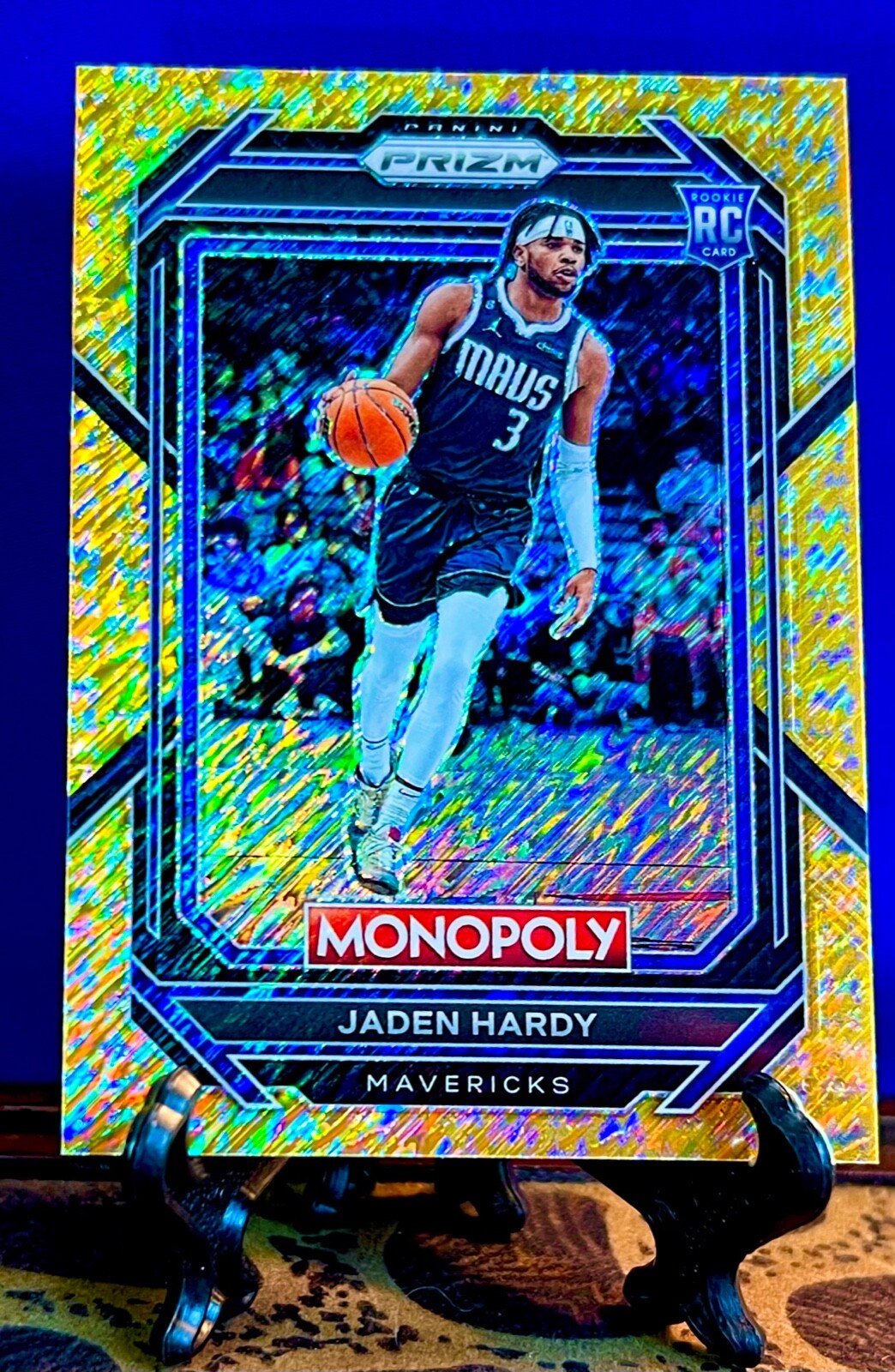 JADEN HARDY 2022 Panini Prizm Monopoly SP Gold Money Shimmer RC #/500 #21 Rookie