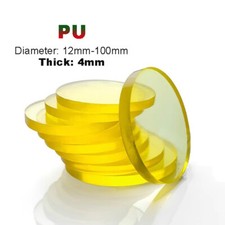 4mm Dick Polyurethan PU Scheiben Flach Rund Platte Vollscheiben &Phi; 12mm - 100mm