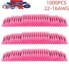 1000PCS Heat Shrink Waterproof Wire Connectors Red 22-16 AWG Butt Seal Terminals