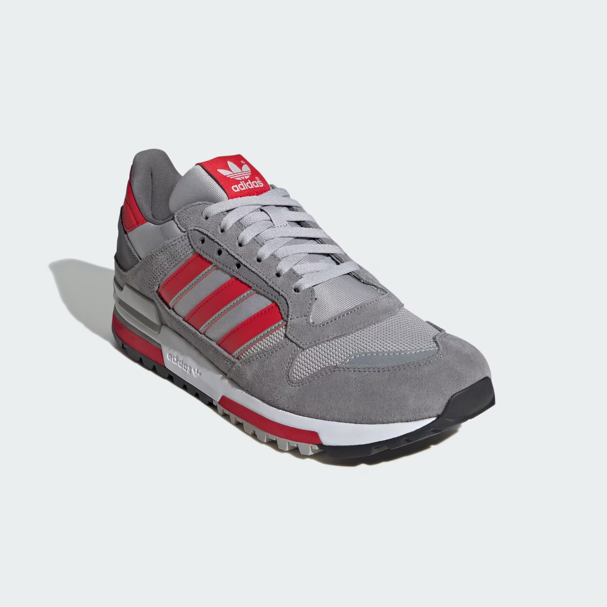 adidas Originals Men's ZX 600 Trainers in Grey and Red Shoes